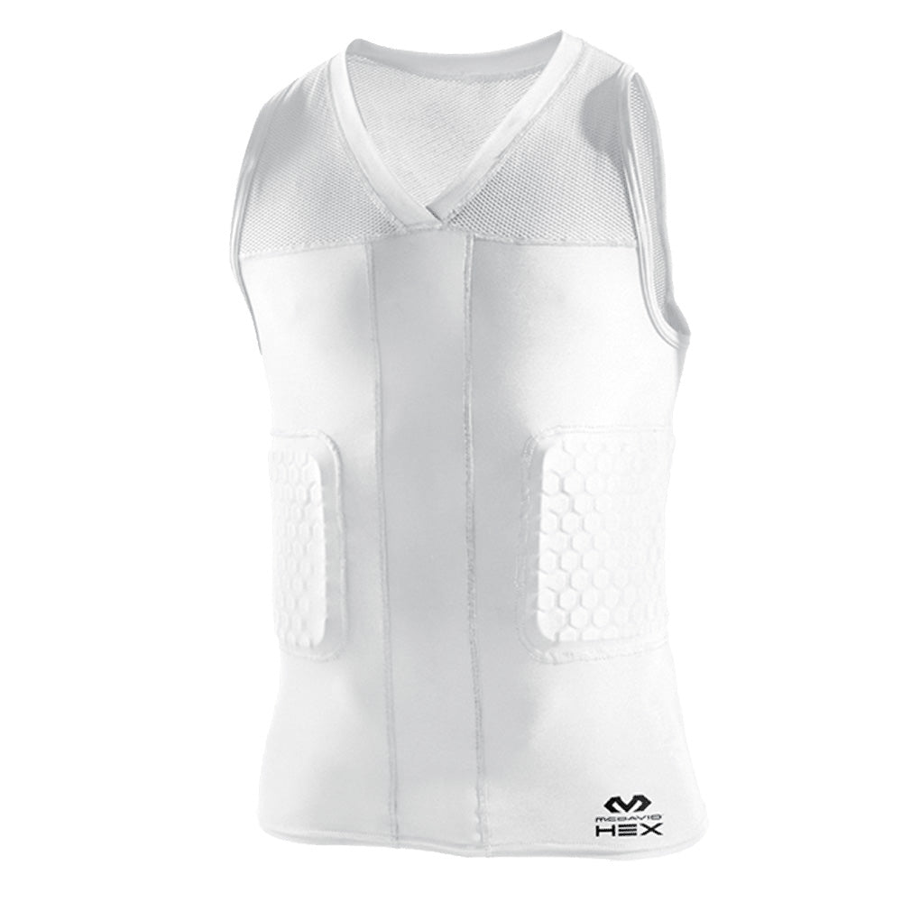 McDavid HexPad V-Neck Sleeveless Dunk Shirt - White – SwiSh basketball