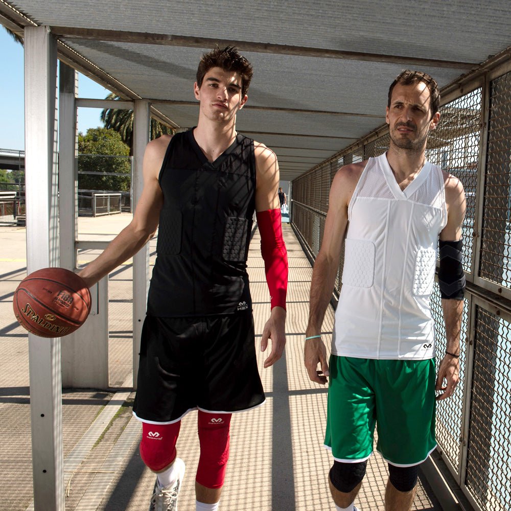 basketball shorts with full protection padding