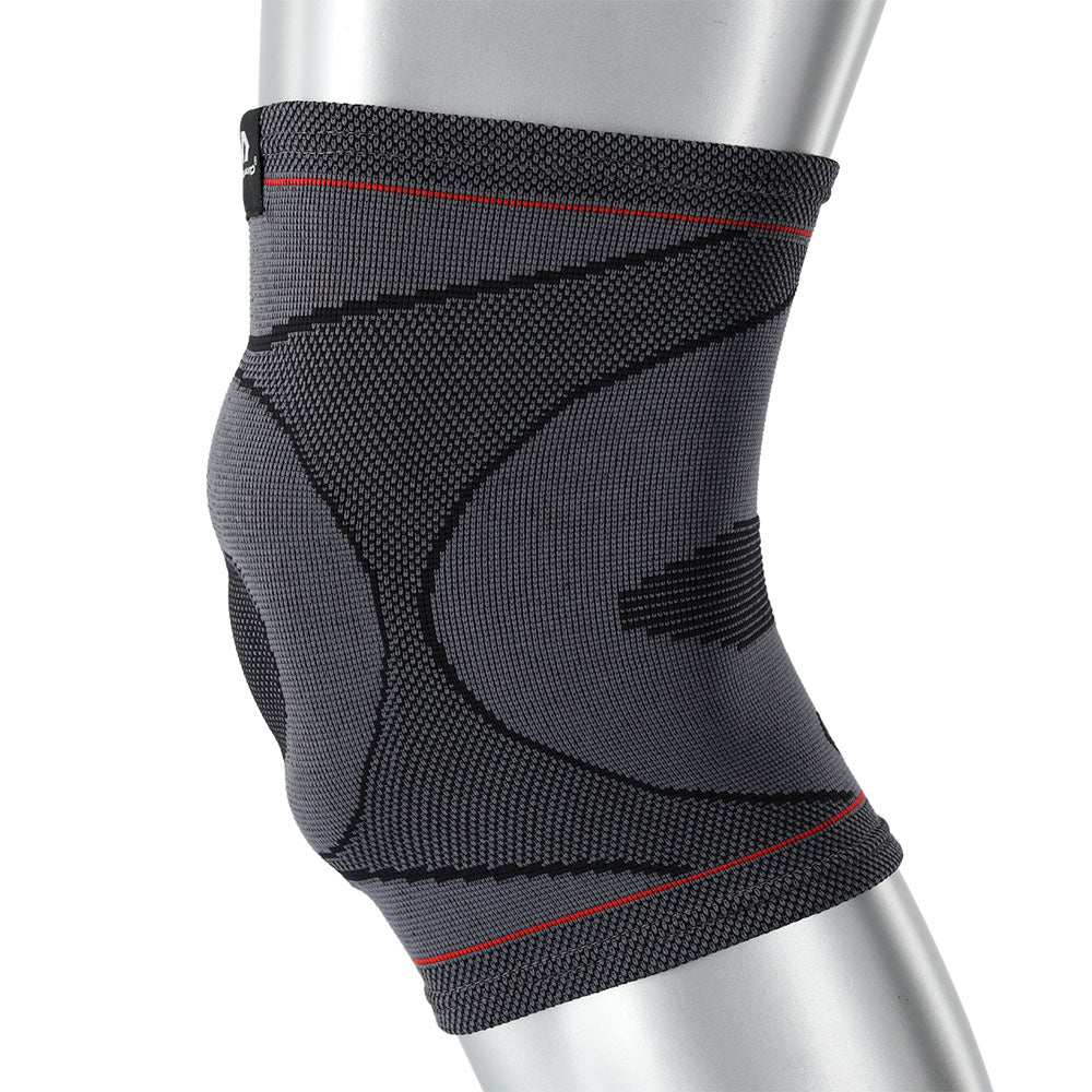 McDavid Sport Knee Compression Knit Sleeve W/ Gel Buttress, Gray,  Small/Medium, Fitness Recovery
